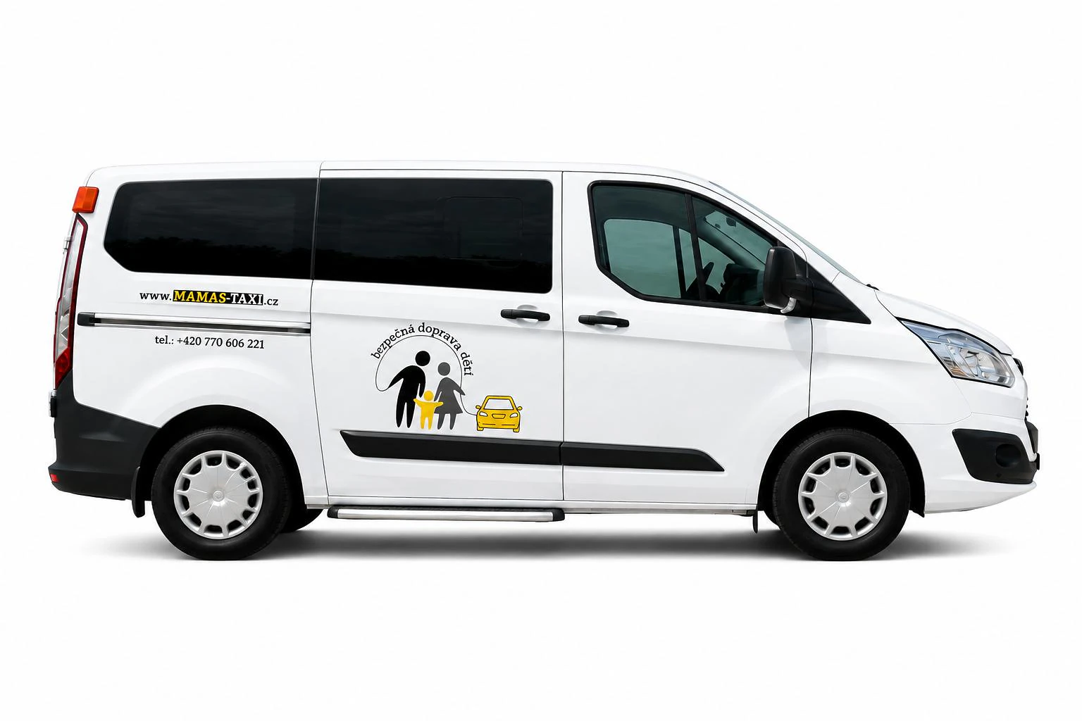 Ford Transit Mamas-Taxi z bočního pohledu